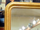 Large Louis Philippe mirror, original gilded frame