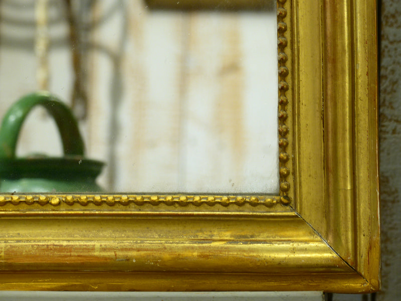 Louis Philippe mirror with original gold leaf frame