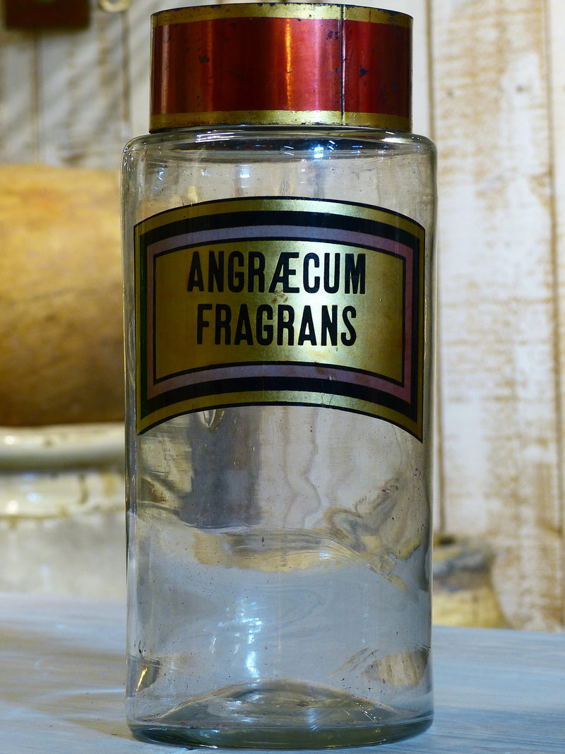 Large French Apothecary glass jar