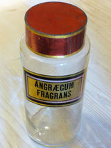 Apothecary glass jar, large, French, 19th-century