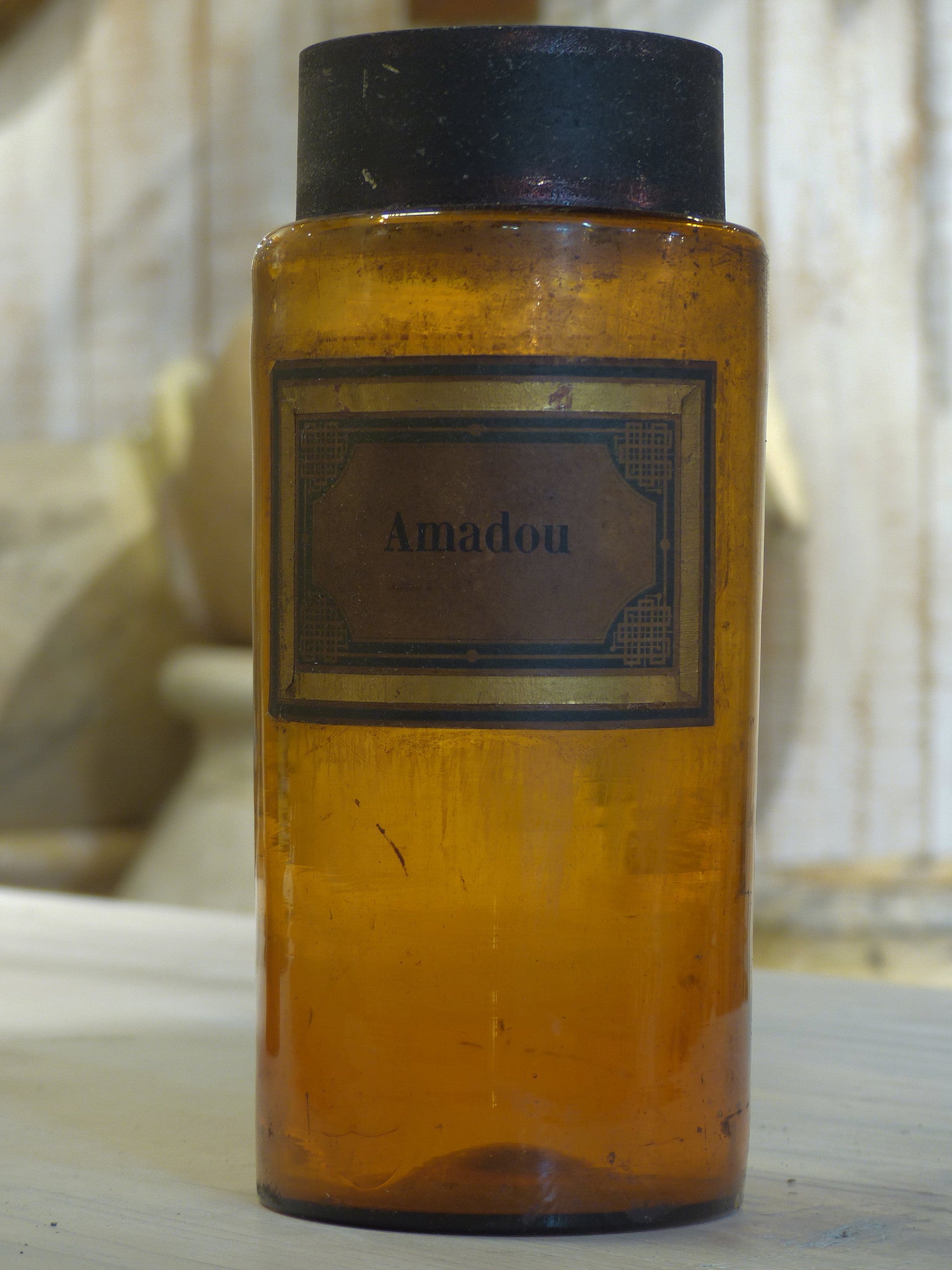 Large French Apothecary glass jar