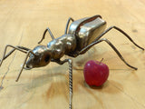 Ant sculpture by Barral, salvaged materials