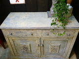 French buffet, blue-grey, late-19th-century
