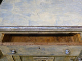 French buffet, blue-grey, late-19th-century