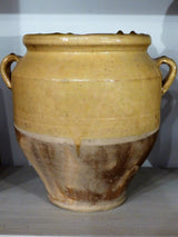 19th Century Yellow Confit Pot - 23cm