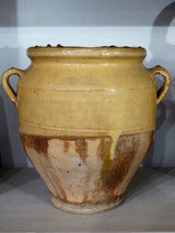 19th Century Yellow Confit Pot - 23cm