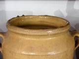 19th Century Yellow Confit Pot - 23cm