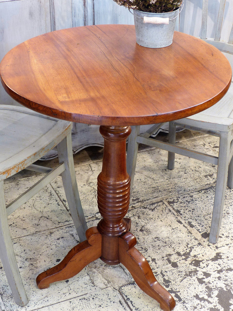 Round Louis Philippe side table 