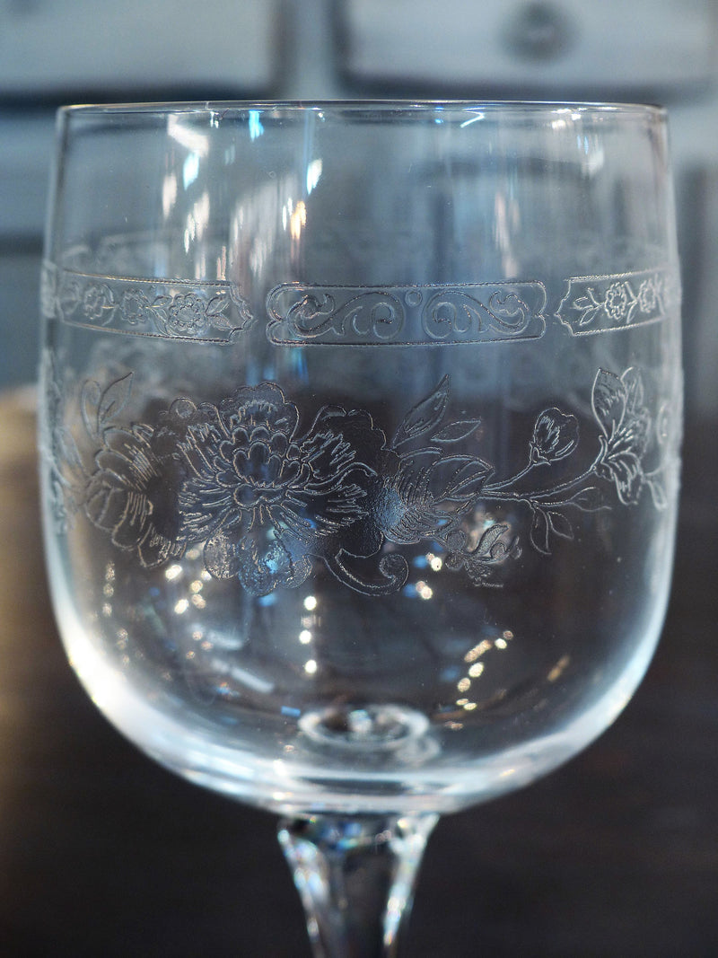 Six antique French wine glasses – Chez Pluie