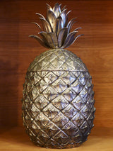 Silver Italian pineapple ice bucket by Mauro Manetti 