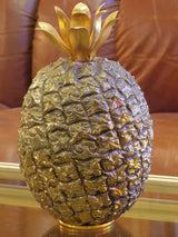 Gold French pineapple ice bucket - Michel Dartois 1970's