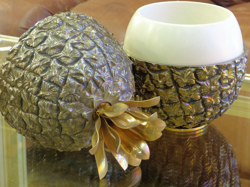 Michel Dartois 1970’s gold French pineapple ice bucket
