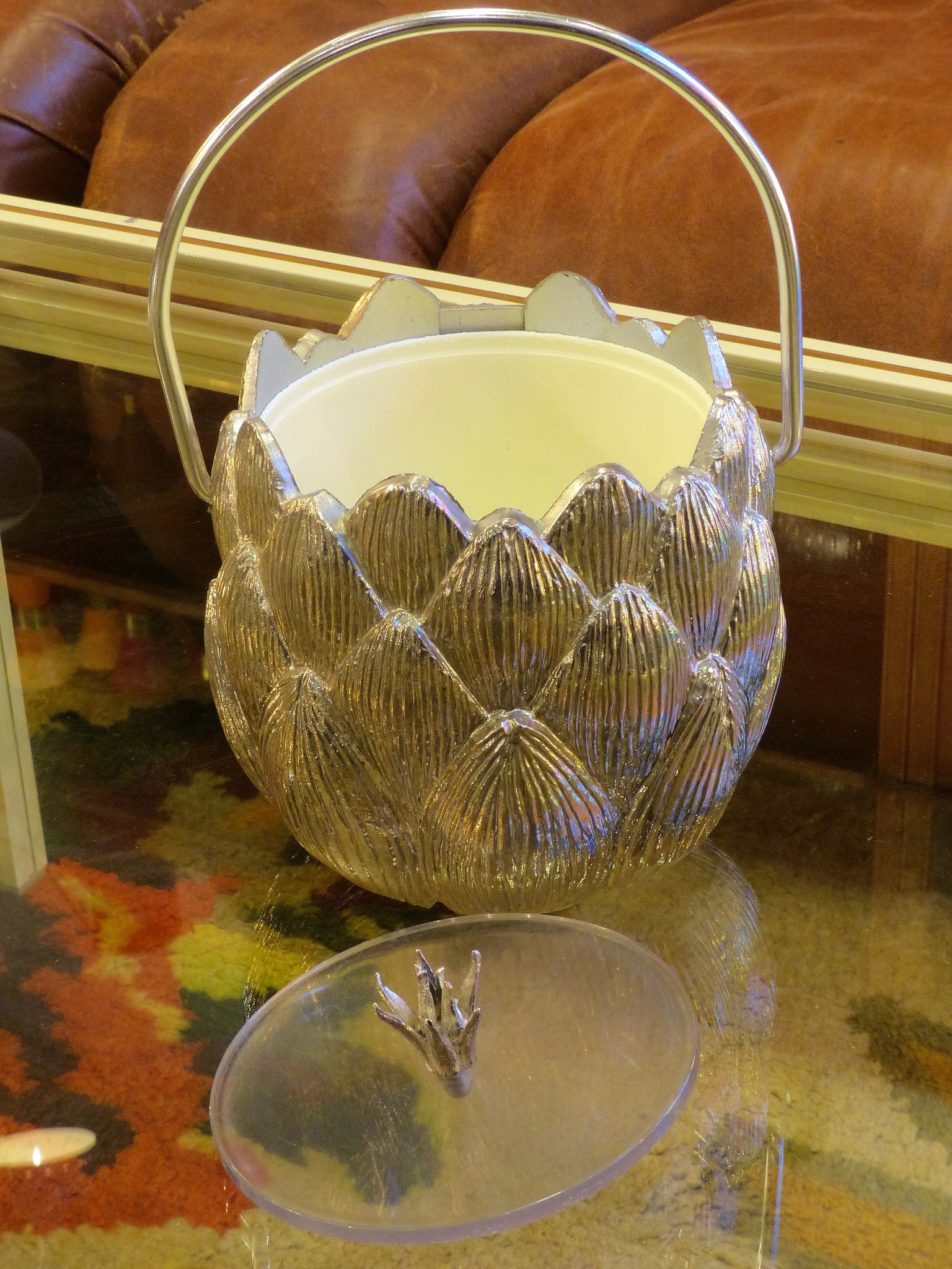 Ice bucket (Freddo Therm) Swiss artichoke, 1970s