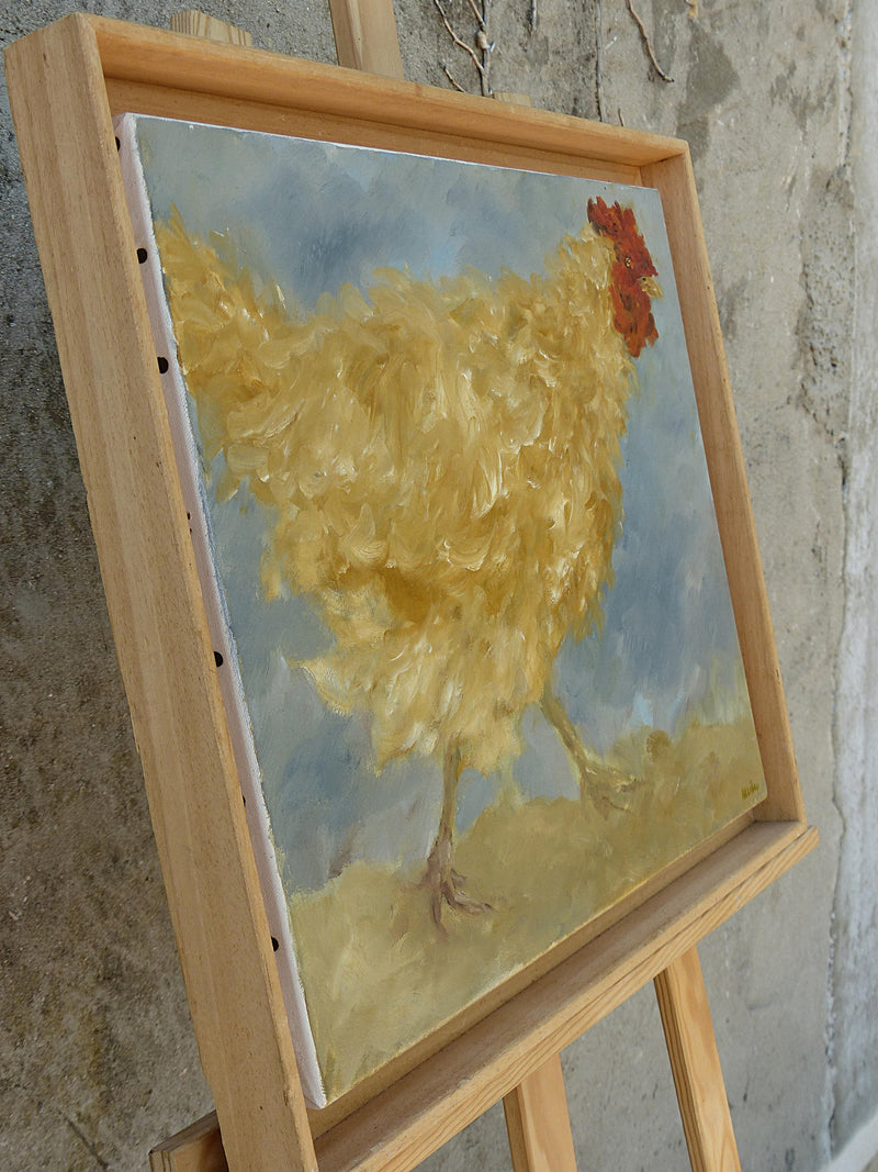 Elegant rural coq pressé, professionally framed