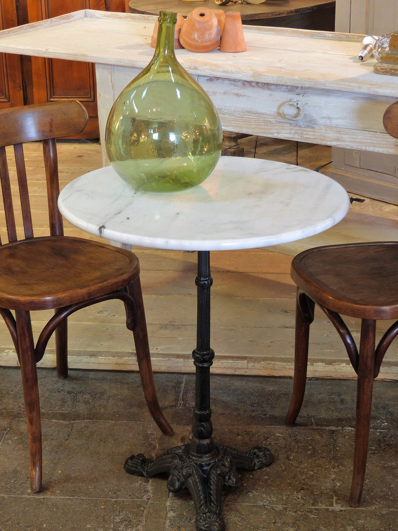 Vintage marble bistro table