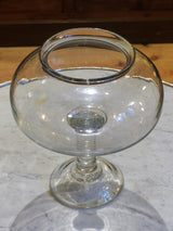 19th century French apothecary jar - flat