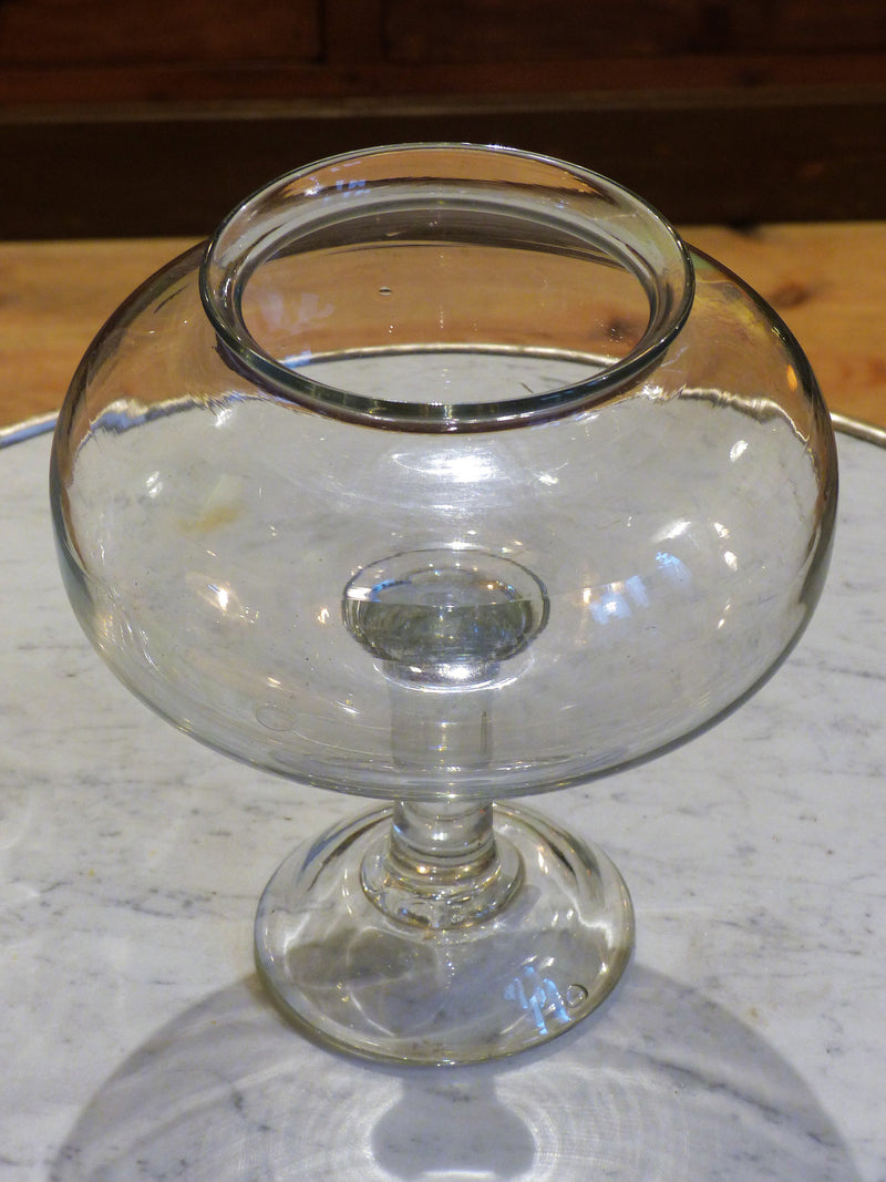 19th century French apothecary jar - flat