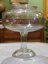 19th century French apothecary jar - flat