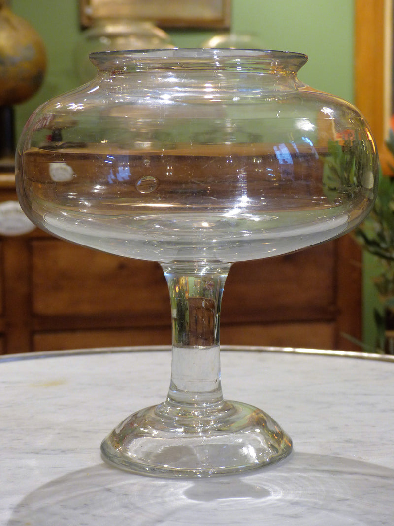 19th century French apothecary jar - flat