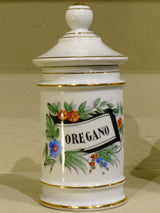 Vintage Porcelain Hand-Painted Limoges Apothecary Jar