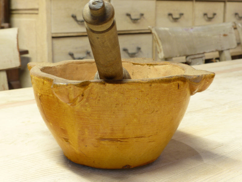 19th century French mortar and pestle