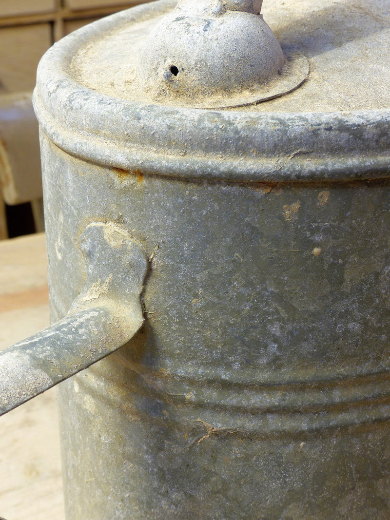 Vintage French zinc watering can