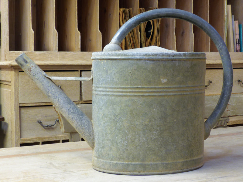 Vintage French zinc watering can