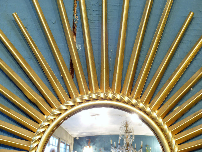 Sunburst mirror (Chaty Vallauris) convex glass