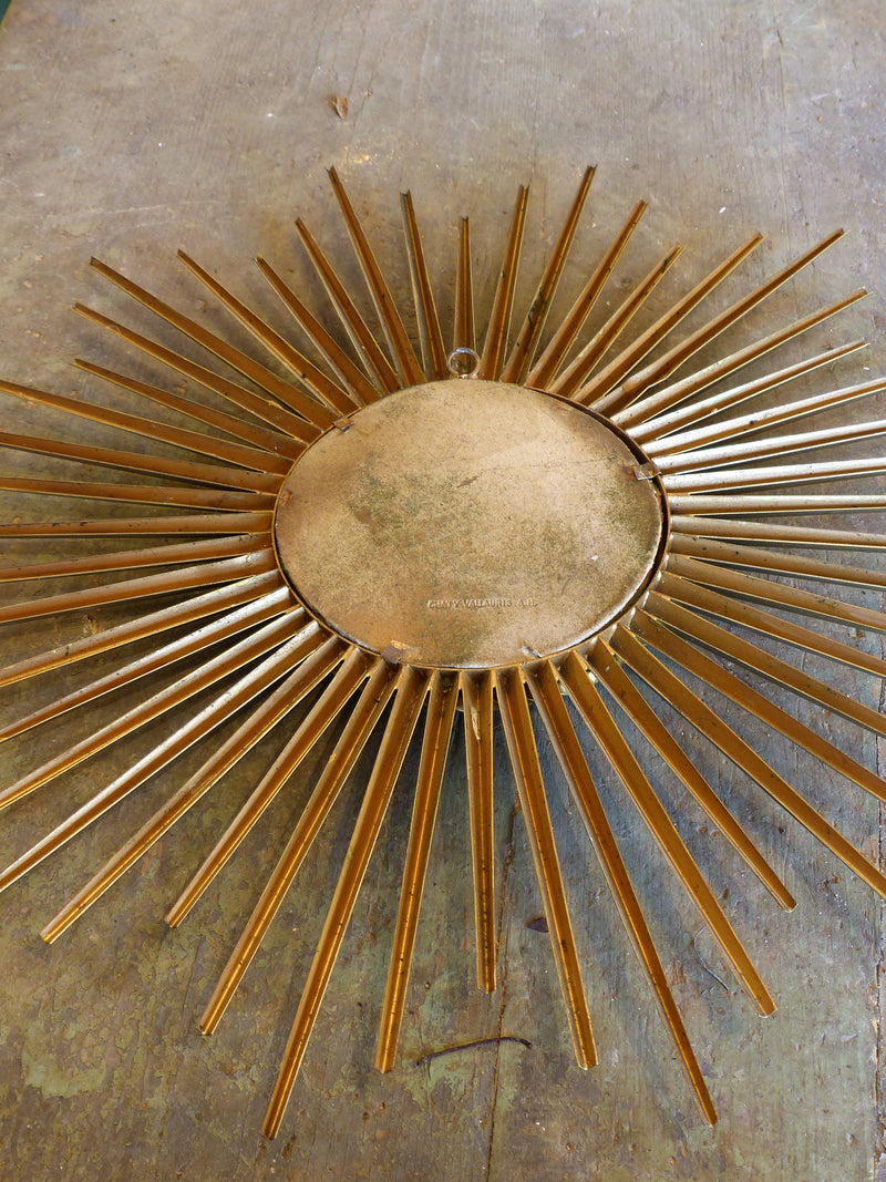Sunburst mirror (Chaty Vallauris) convex glass