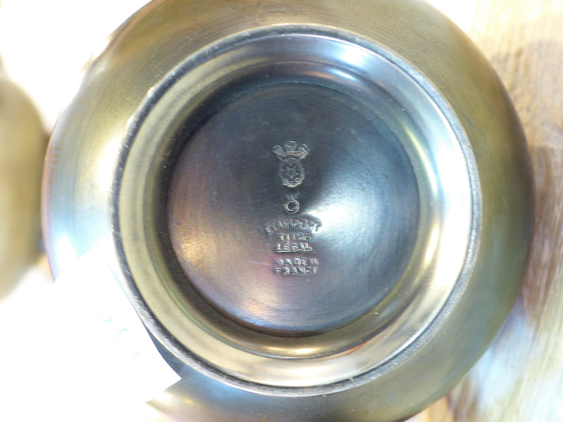 Three French pewter jugs – 1950’s