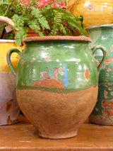 Late 19th century green confit pot - 12¼"?
