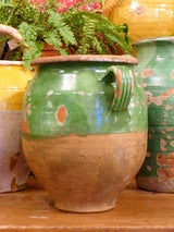 Late 19th century green confit pot - 12¼”