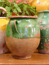 Late 19th century green confit pot - 12¼”