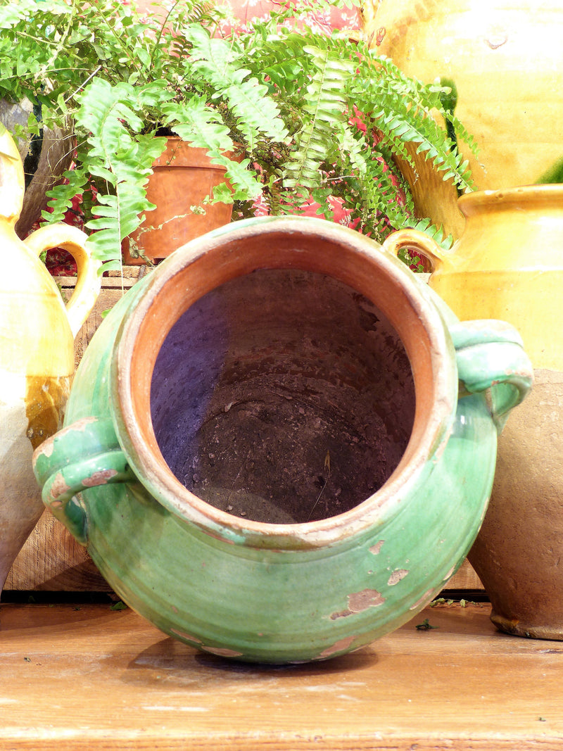 Late 19th century green Anduze vase – 14½”