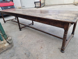 158" long walnut table