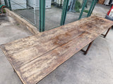 158" long walnut table