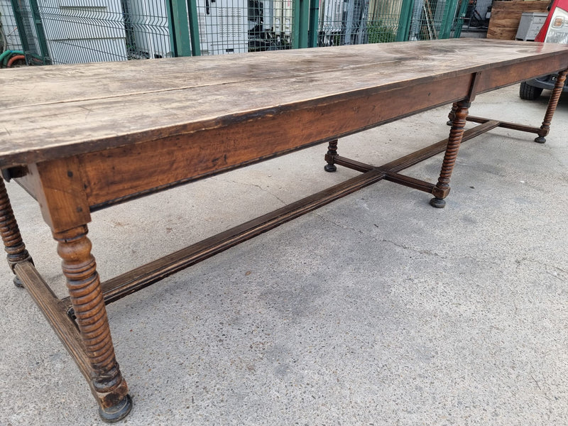 158" long walnut table