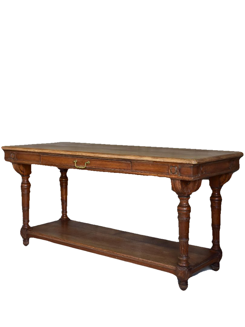 Small antique French drapery table