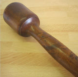 Very large antique French mortar with double headed pestle