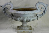 Two Medici urns - gray and white