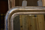 Silver framed Louis Philippe mirror
