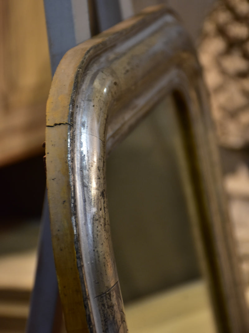Silver framed Louis Philippe mirror