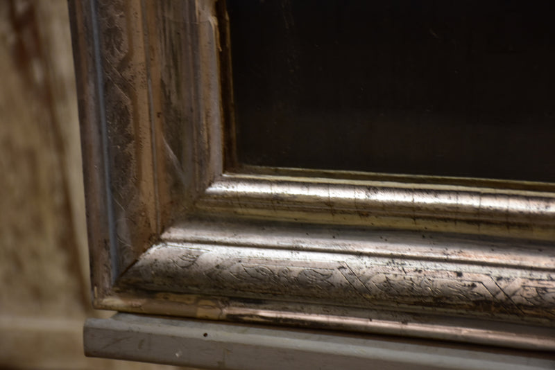 Silver leaf Louis Philippe mirror with original glass
