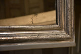 Silver leaf Louis Philippe mirror with original glass