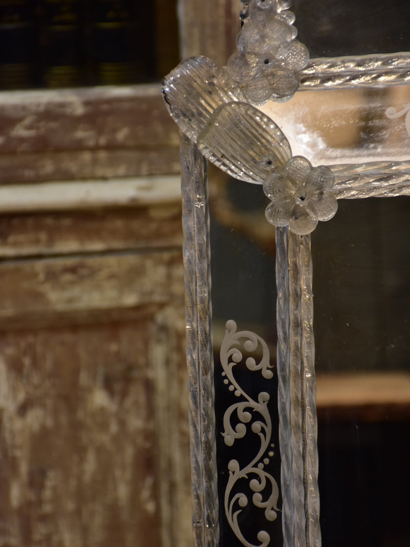 Vintage Venetian mirror with crest