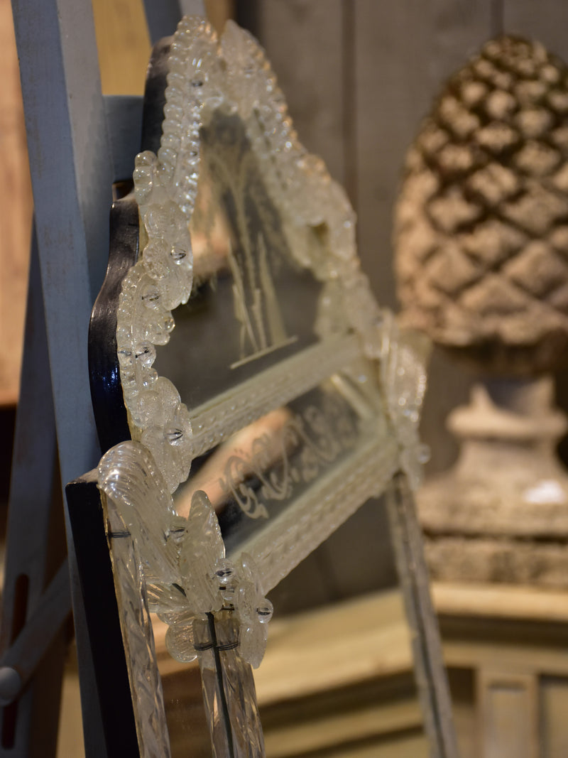 Vintage Venetian mirror with crest