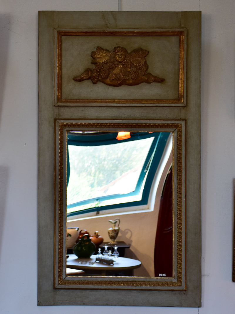 Pair of Antique French Trumeau mirrors