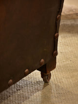 Dark French wingback club chair #2