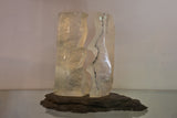 Sleek Engraved Optic Crystal Artwork