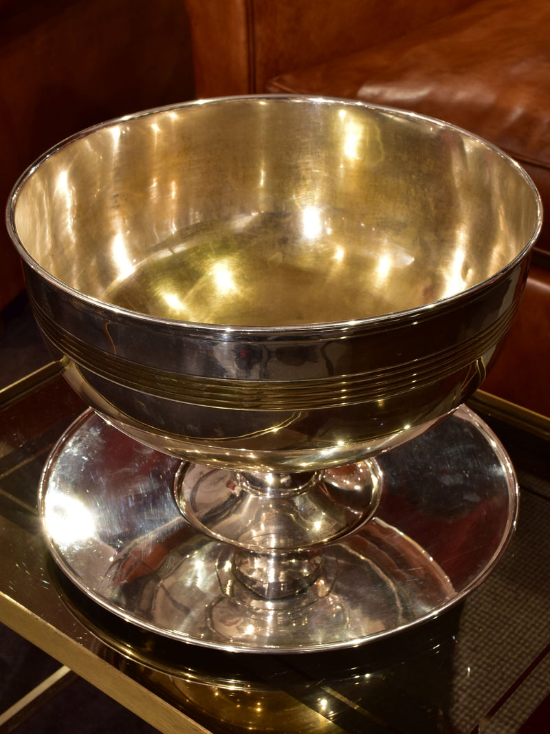 Vintage Champagne bucket with matching dish